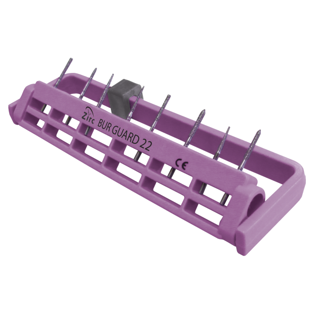 Porte-fraises stérile Bur Guard (22 Trous) (12,2 x 3,2 cm) neon viole