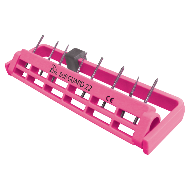 Porte-fraises stérile Bur Guard (22 Trous) (12,2 x 3,2 cm) neon rose