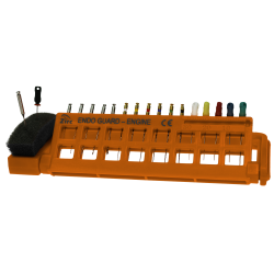 Endo Guard stérile mécanique (14,1 x 1,3 x 5,1 cm) ) neon orange