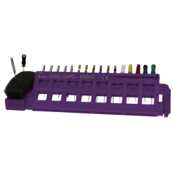 Endo Guard stérile mécanique (14,1 x 1,3 x 5,1 cm) ) neon violet