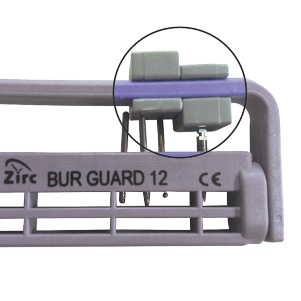 Adaptateur universel Porte-fraises stérile Bur Guard 12/22-Trous noir