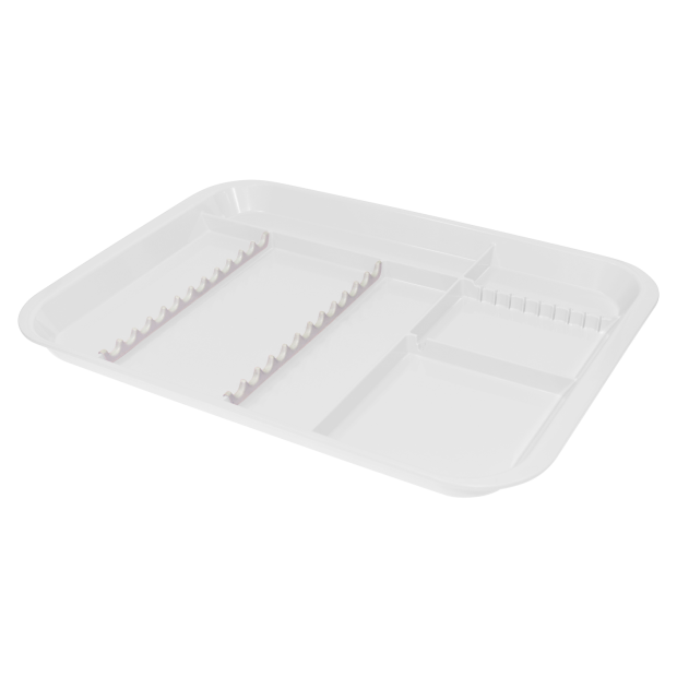 Plateau B-Lok compartimenté (34,0 x 24,4 x 2,2 cm) blanc