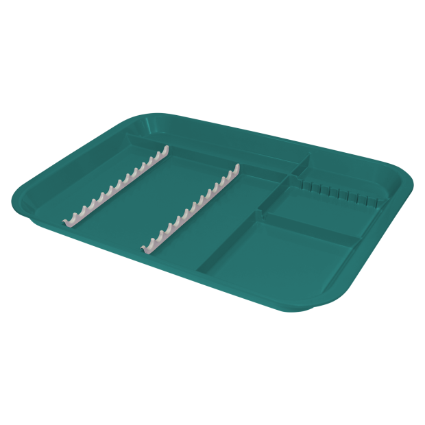 Plateau B-Lok compartimenté (34,0 x 24,4 x 2,2 cm) jade