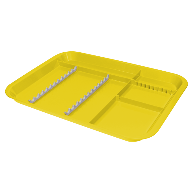 Plateau B-Lok compartimenté (34,0 x 24,4 x 2,2 cm) neon jaune