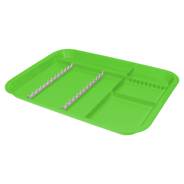 Plateau B-Lok compartimenté (34,0 x 24,4 x 2,2 cm) neon vert