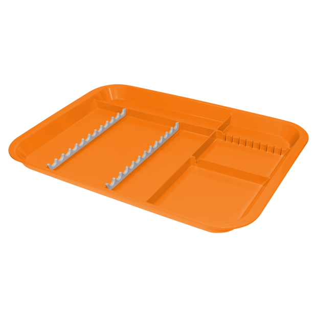 Plateau B-Lok compartimenté (34,0 x 24,4 x 2,2 cm) neon orange