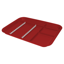 Plateau B-Lok compartimenté (34,0 x 24,4 x 2,2 cm) rouge