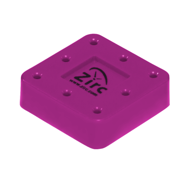 Porte-fraises Bur Block 8 trous neon rose