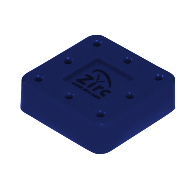 Porte-fraises Bur Block 8 trous bleu nuit