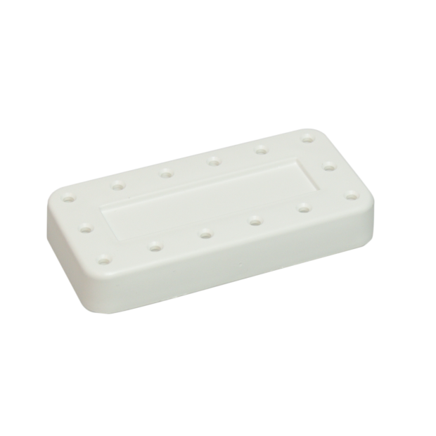 Porte-fraises Bur Block 14 trous (7,7 x 3,8 x 1,3cm ) blanc