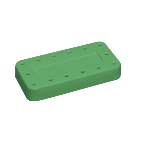 Porte-fraises Bur Block 14 trous (7,7 x 3,8 x 1,3cm ) vert
