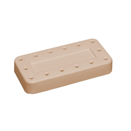 Porte-fraises Bur Block 14 trous (7,7 x 3,8 x 1,3cm ) beige
