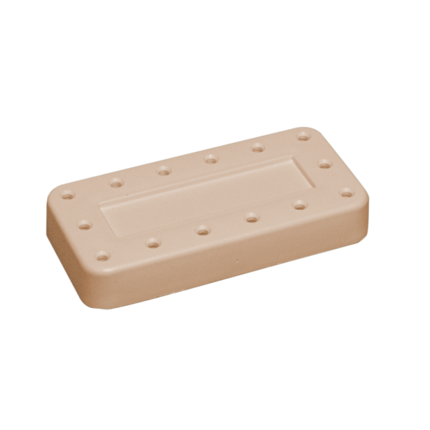 Porte-fraises Bur Block 14 trous (7,7 x 3,8 x 1,3cm ) beige