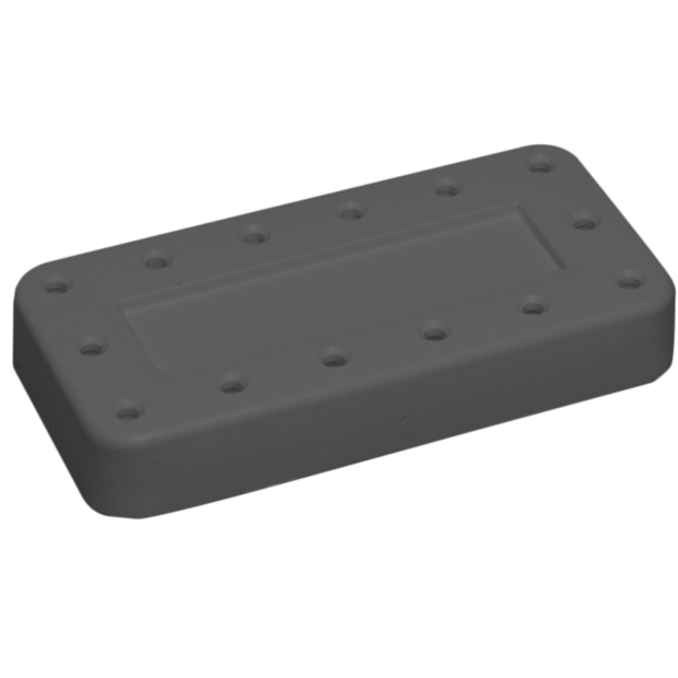 Porte-fraises Bur Block 14 trous (7,7 x 3,8 x 1,3cm ) gris
