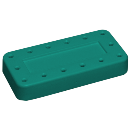 Porte-fraises Bur Block 14 trous (7,7 x 3,8 x 1,3cm ) jade