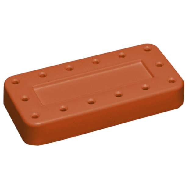 Porte-fraises Bur Block 14 trous (7,7 x 3,8 x 1,3cm ) cuivre
