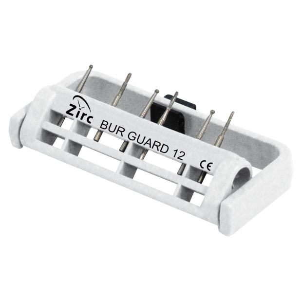 Porte-fraises stérile Bur Guard (12 trous) (7,0 x 3,2 cm) blanc