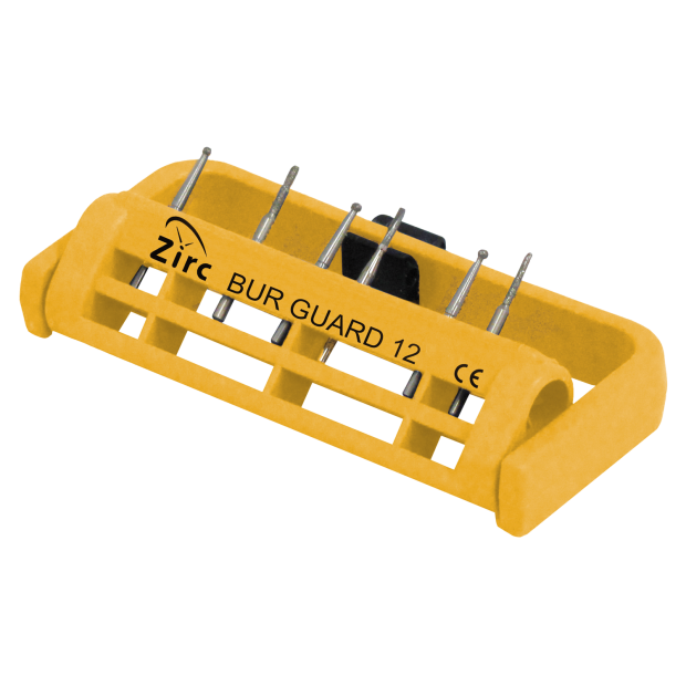 Porte-fraises stérile Bur Guard (12 Trous) (7,0 x 3,2 cm) neon jaune