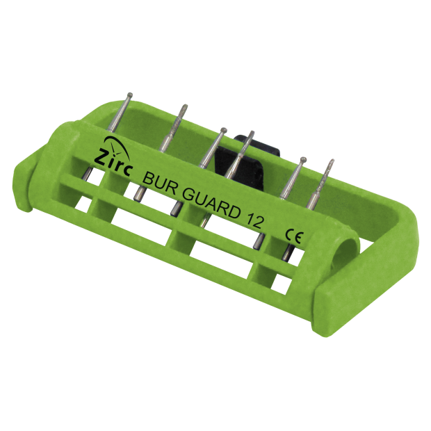 Porte-fraises stérile Bur Guard (12 Trous) (7,0 x 3,2 cm) neon vert