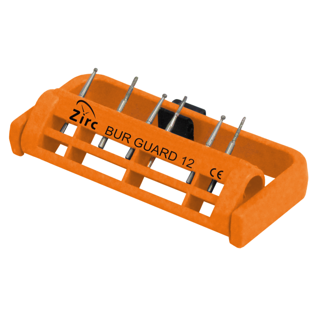 Porte-fraises stérile Bur Guard (12 Trous) (7,0 x 3,2 cm) neon orange