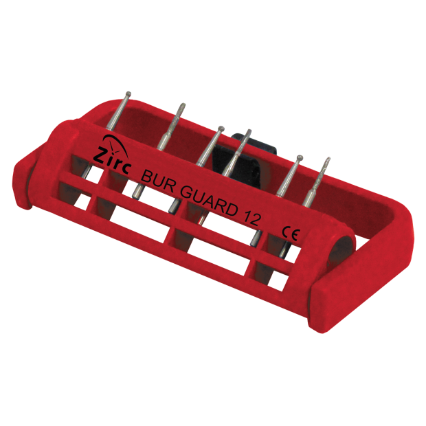 Porte-fraises stérile Bur Guard (12 Trous) (7,0 x 3,2 cm) rouge