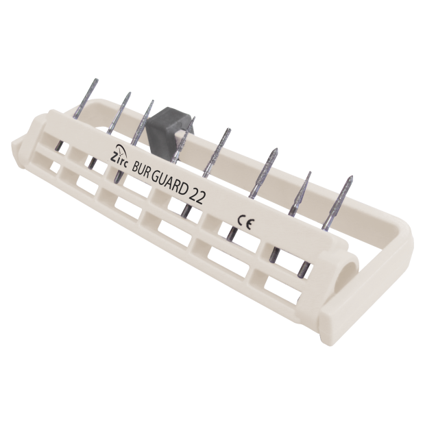 Porte-fraises stérile Bur Guard (22 Trous) (12,2 x 3,2 cm) blanc