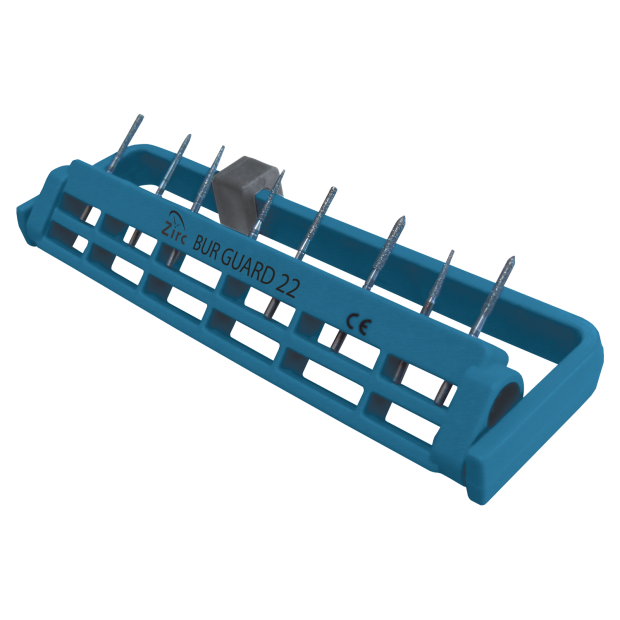 Porte-fraises stérile Bur Guard (22 Trous) (12,2 x 3,2 cm) bleu