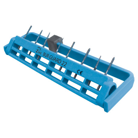 Porte-fraises stérile Bur Guard (22 Trous) (12,2 x 3,2 cm) neon bleu
