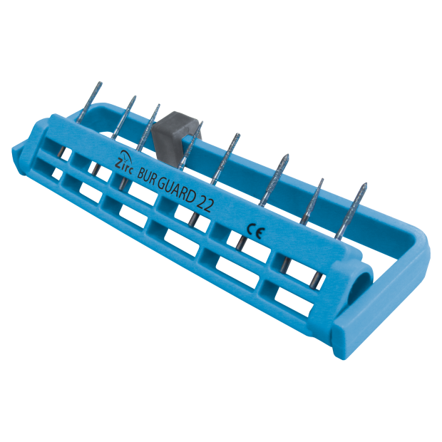 Porte-fraises stérile Bur Guard (22 Trous) (12,2 x 3,2 cm) neon bleu