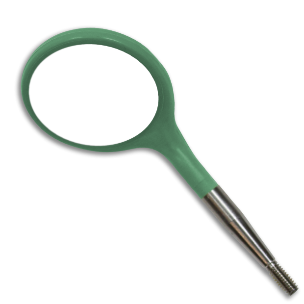 Tête de Miroir bucal Crystal HD n°4 , vert x12