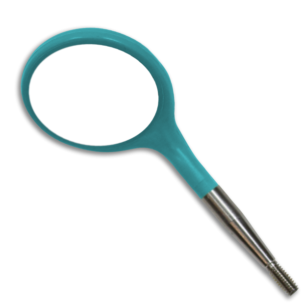 Tête de Miroir bucal Crystal HD n°4 , Jade x12