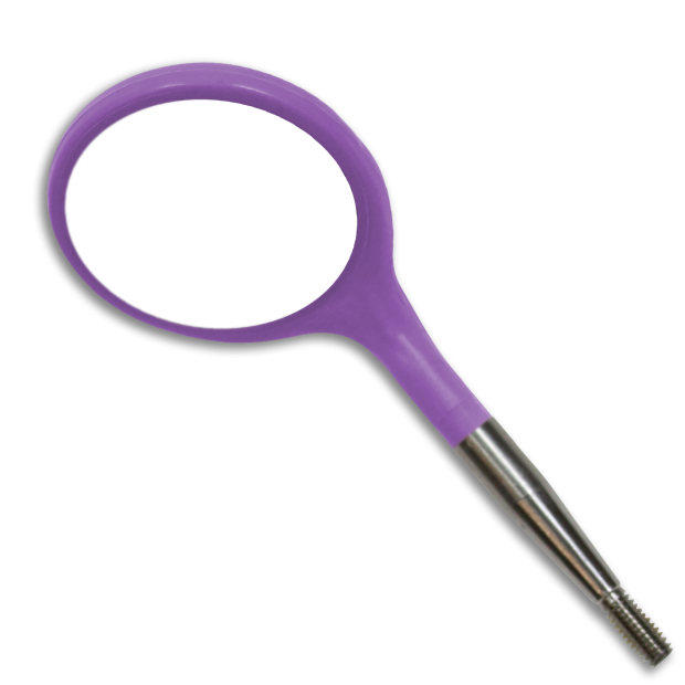 Tête de Miroir bucal Crystal HD n°4 , Neon violet x12