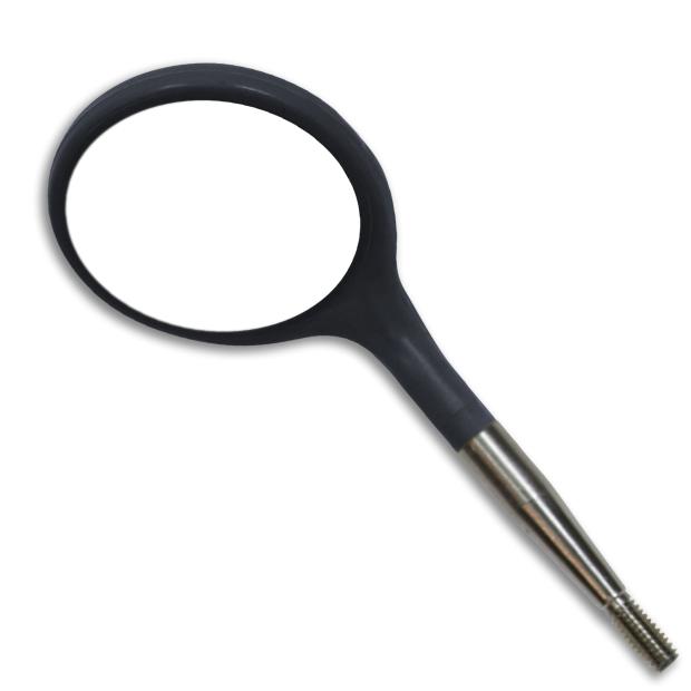 Tête de Miroir bucal Crystal HD n°4 , Noir x12