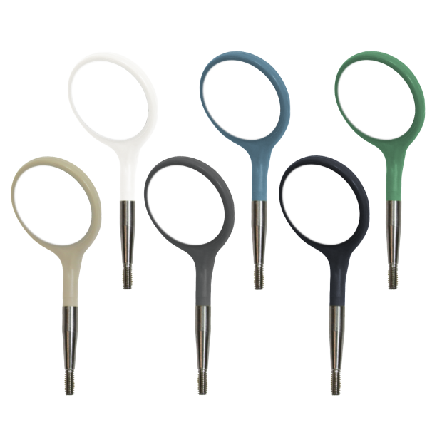 Tête de Miroir bucal Crystal HD n°4 , Assortiment Pastel/classic x12
