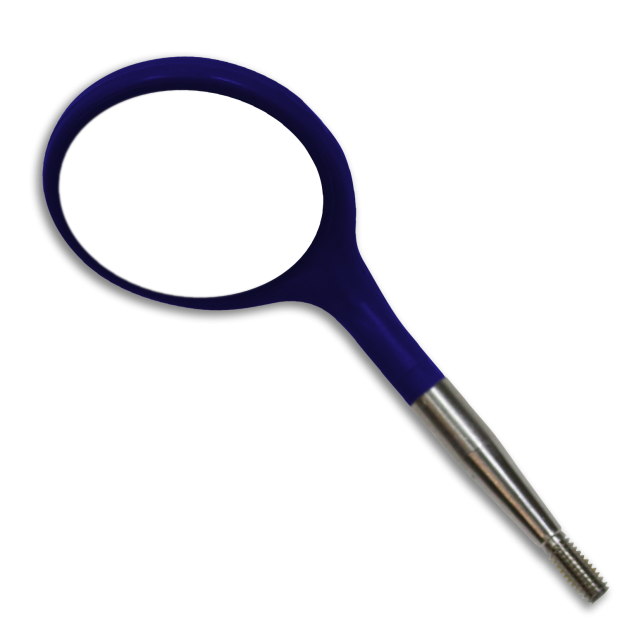 Tête de Miroir bucal Crystal HD n°4 , bleu nuit x12