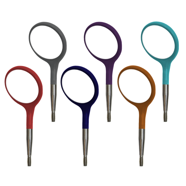 Tête de Miroir bucal Crystal HD n°4 , Assortiment JEWEL x12