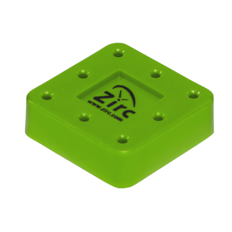 Porte-fraises Bur Block 8 trous neon vert