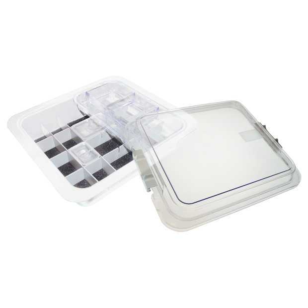 Tub à matériaux complet avec accessoires(32,0 x 30,0 x 10,2 cm) Blanc