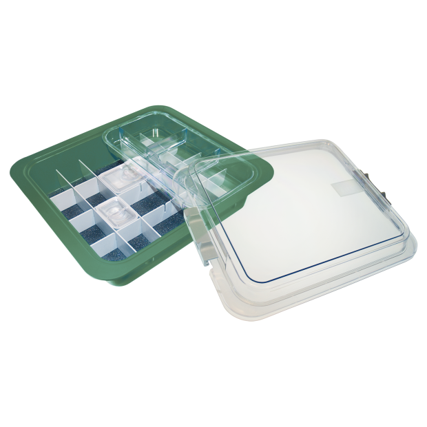 Tub à matériaux complet avec accessoires (32,0 x 30,0 x 10,2 cm) Vert