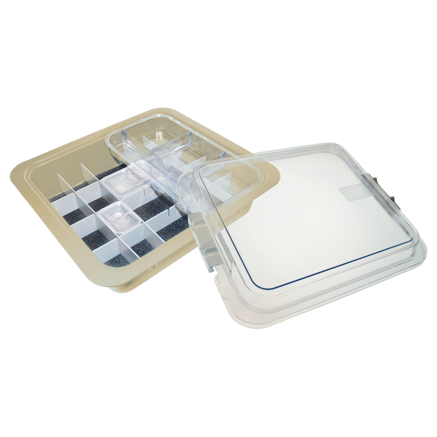 Tub à matériaux complet avec accessoires (32,0 x 30,0 x 10,2 cm) Beig