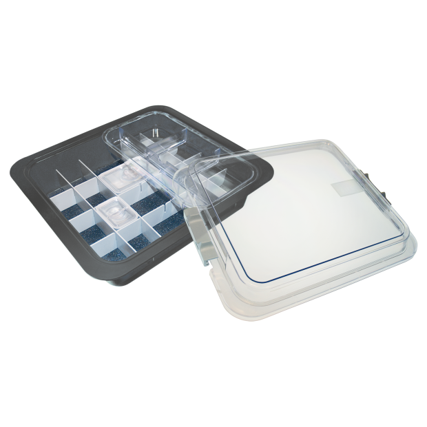 Tub à matériaux complet avec accessoires(32,0 x 30,0 x 10,2 cm) gris