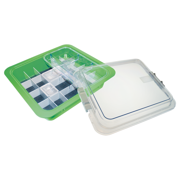 Tub à matériaux complet avec accessoires(32,0 x 30,0 x 10,2 cm) Néon