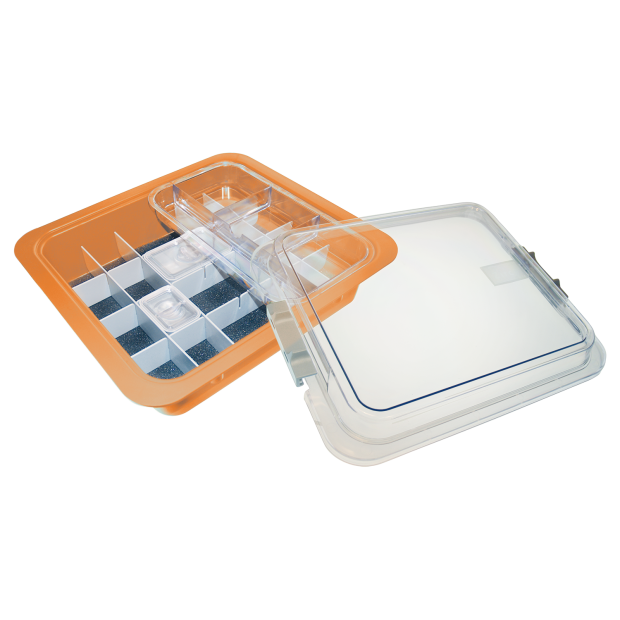 Tub à matériaux complet avec accessoires (32,0 x 30,0 x 10,2 cm) Néon