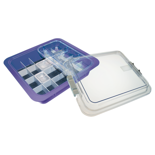 Tub à matériaux complet avec accessoires(32,0 x 30,0 x 10,2 cm) néon