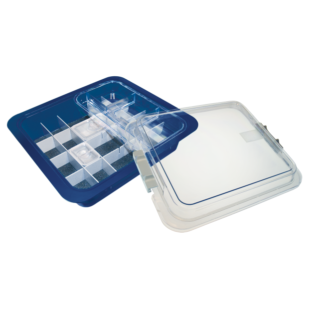 Tub à matériaux complet avec accessoires (32,0 x 30,0 x 10,2 cm) Bleu