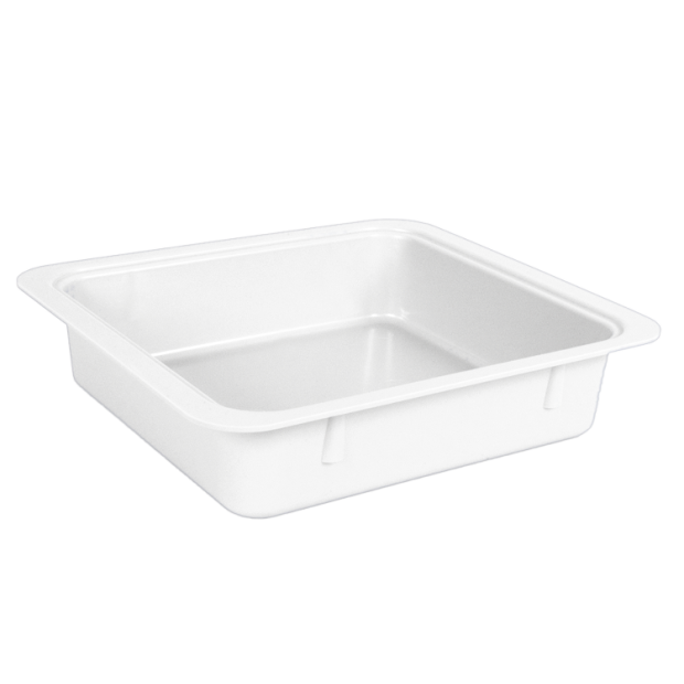 Tubs à matériaux seul (31,1 x 27,6 7,0 cm) blanc