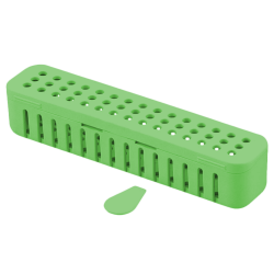 Conteneur compact stérile (17,8 x 3,8 x 3,8 cm) neon vert