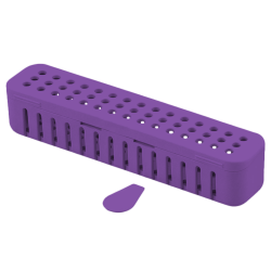 Conteneur compact stérile (17,8 x 3,8 x 3,8 cm) neon violet