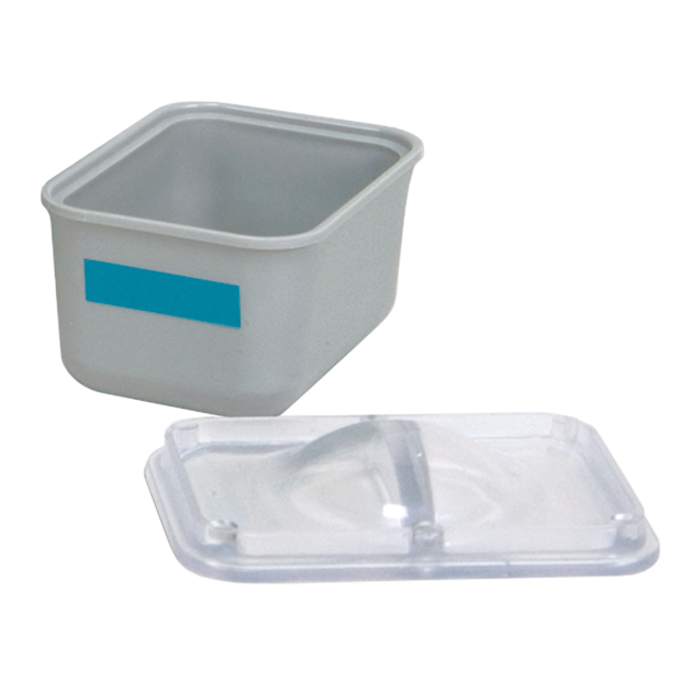 Petit Godet, avec couvercle transparent (5,7 x 4,1 x 3,2 cm) gris