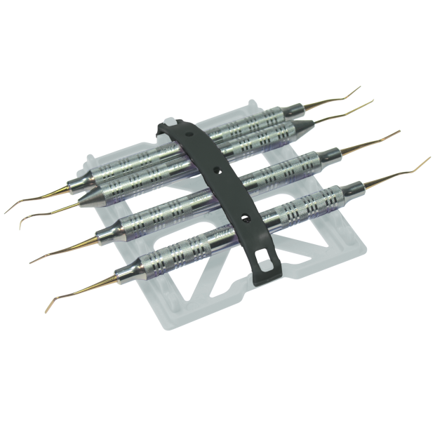 Mini tapis à instruments (10,2 x 17,8 x 1,6 cm) blanc